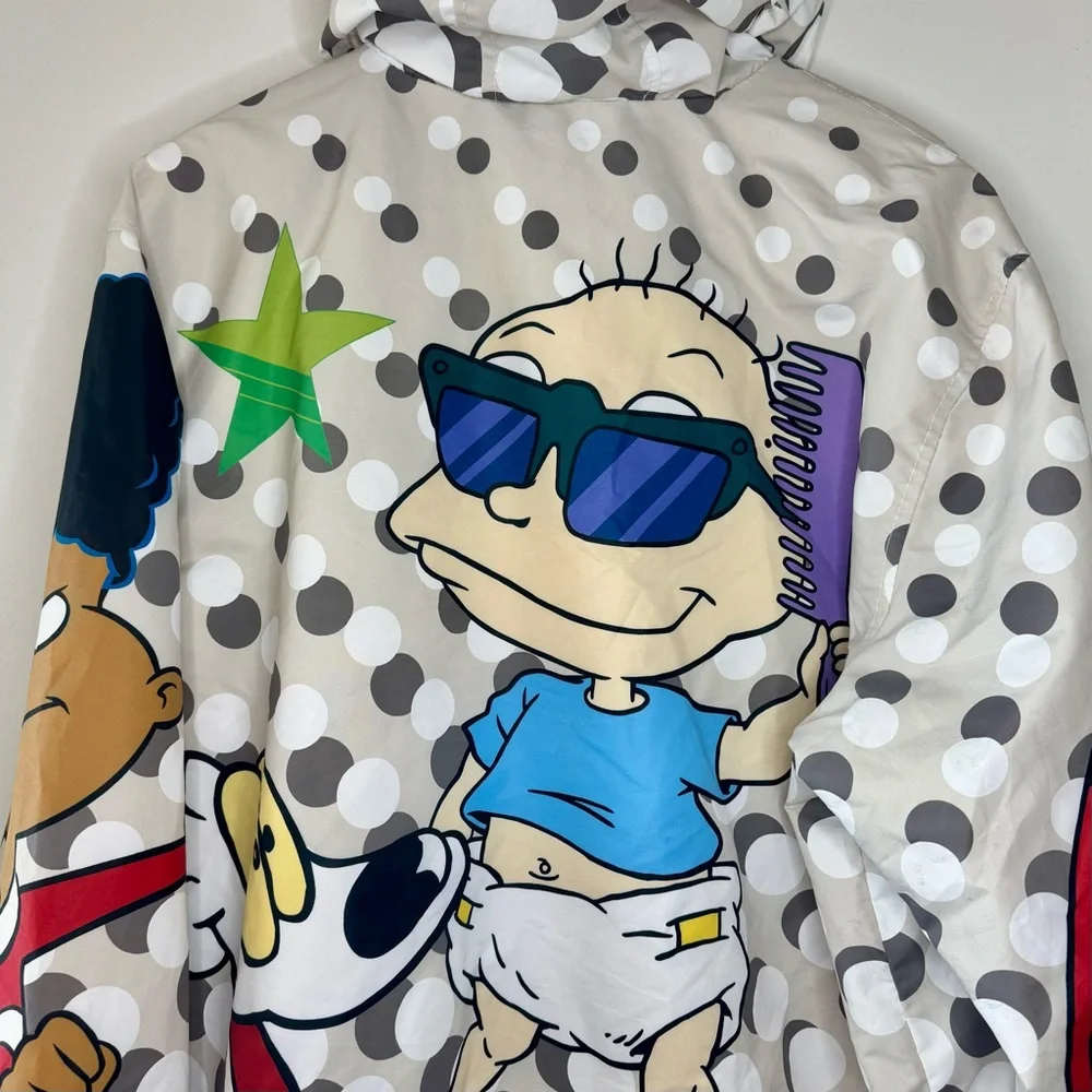 Nickelodeon Members Only X Rugrats Hey Arnold Windbreaker Jacket X Large Stempy - Picture 10 of 12